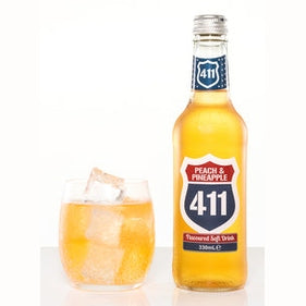 411 PEACH & PINEAPPLE 330ML - Discount Bazaar