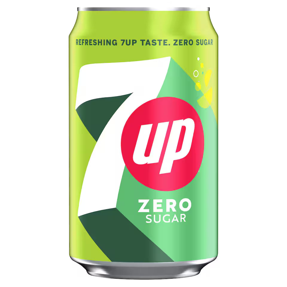 7up Lemon &Lime Sugar Free 330ml - Discount Bazaar
