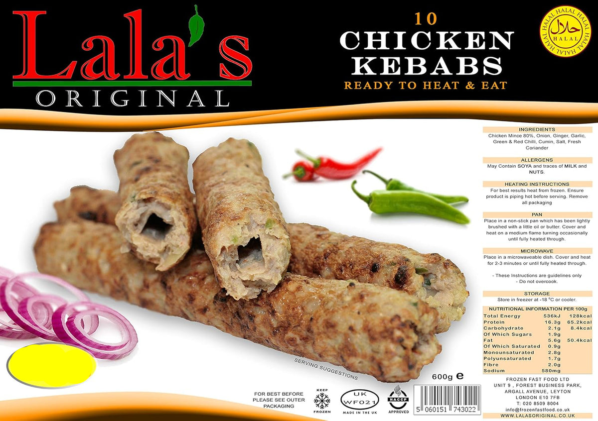 Lalas Chicken Kebabs 10