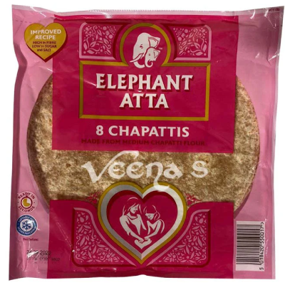 Elephant Atta Chapattis 8pcs - Discount Bazaar