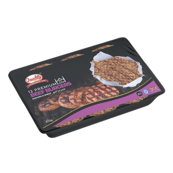 Quality Bites 12 Beef Burgers - Discount Bazaar