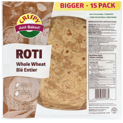 Crispy Roti Whole Wheat 15pcs - Discount Bazaar