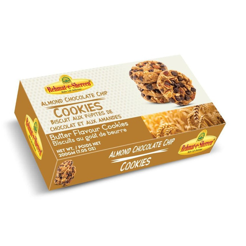 Rehmat E Shreen Almond Chocolate Chip Cookies 200g - Discount Bazaar