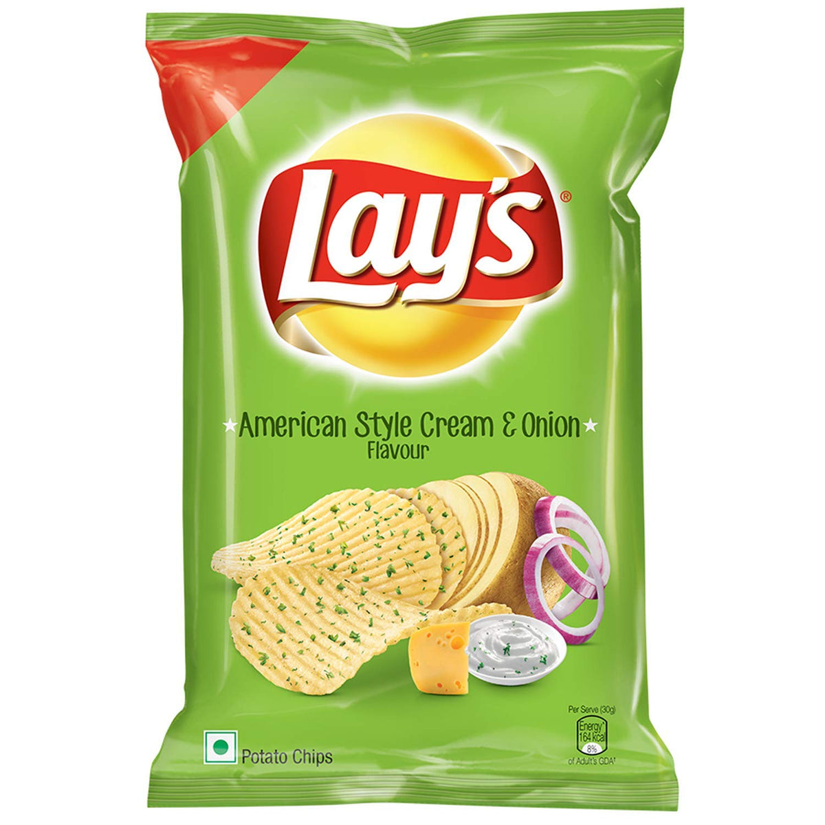 LAYS AMERICAN STYLE CREAM & ONION CRISPS
